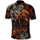 Menhit Egyptian Polo Shirt Warrior Goddess Fiery Lion Eye Arrows and Blood Battle