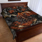Menhit Egyptian Quilt Bed Set Warrior Goddess Fiery Lion Eye Arrows and Blood Battle