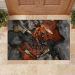Menhit Egyptian Rubber Doormat Warrior Goddess Fiery Lion Eye Arrows and Blood Battle