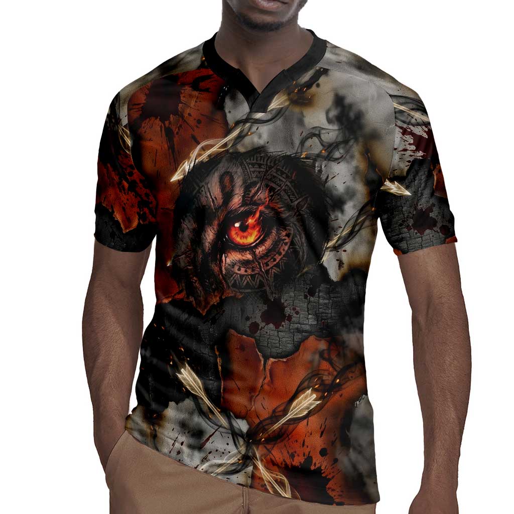 Menhit Egyptian Rugby Jersey Warrior Goddess Fiery Lion Eye Arrows and Blood Battle