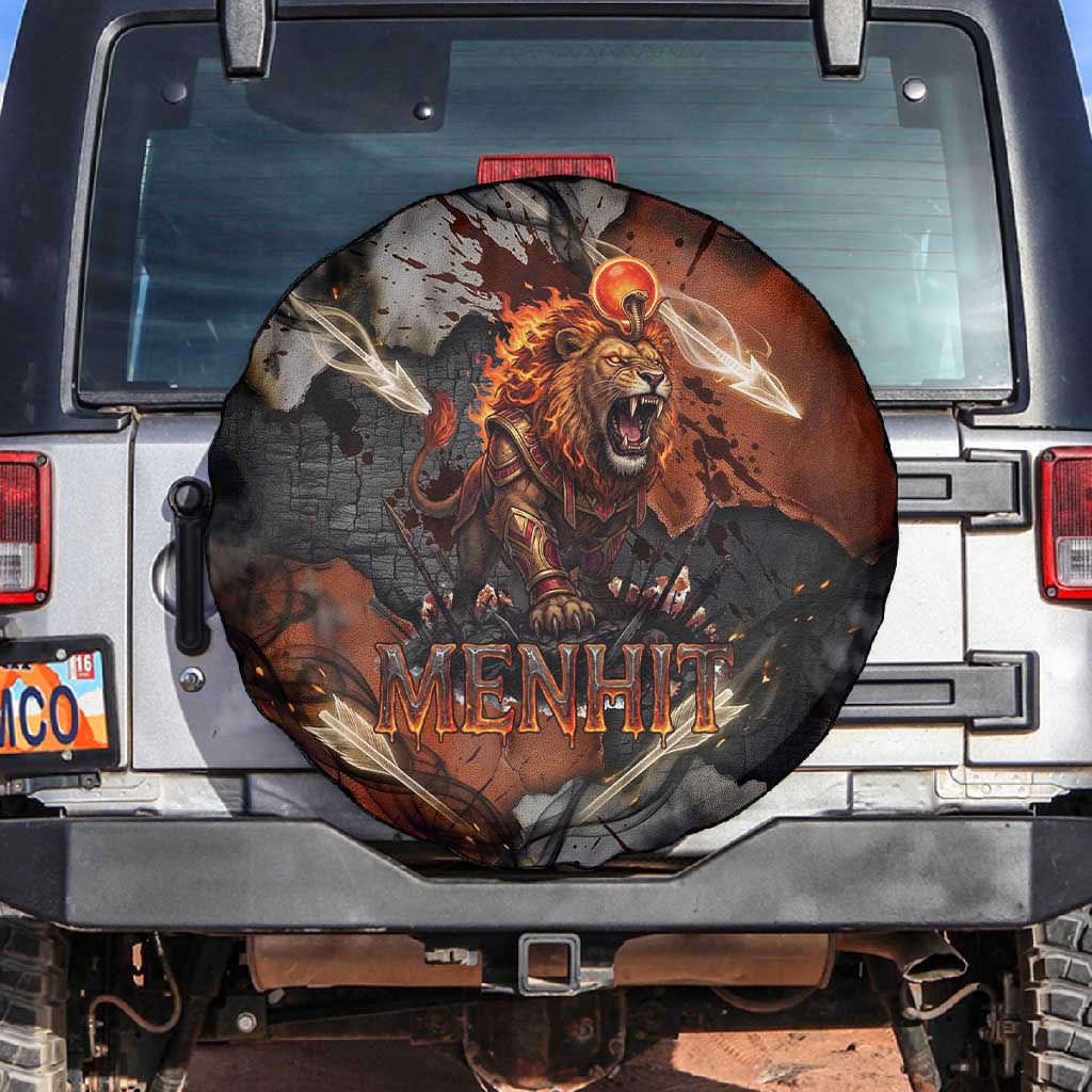 Menhit Egyptian Spare Tire Cover Warrior Goddess Fiery Lion Eye Arrows and Blood Battle
