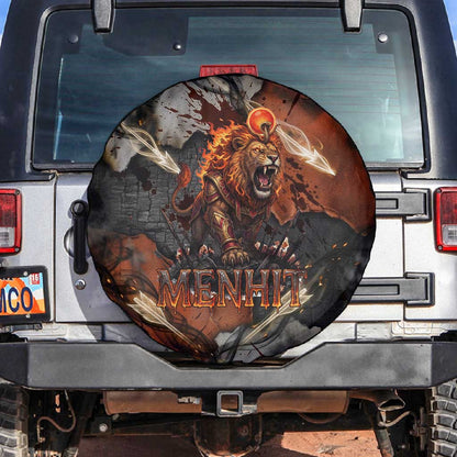 Menhit Egyptian Spare Tire Cover Warrior Goddess Fiery Lion Eye Arrows and Blood Battle