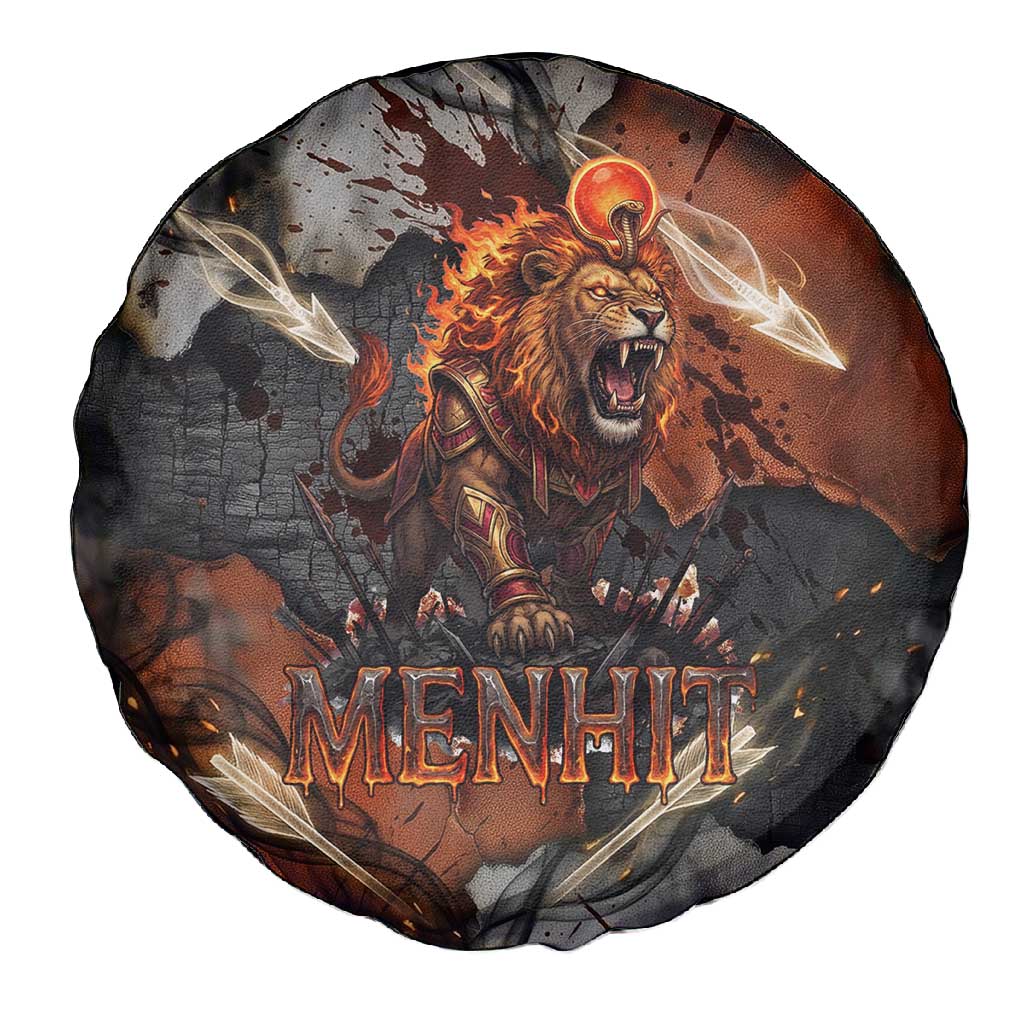 Menhit Egyptian Spare Tire Cover Warrior Goddess Fiery Lion Eye Arrows and Blood Battle