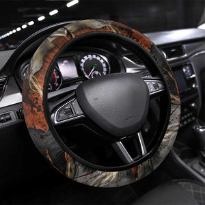 Menhit Egyptian Steering Wheel Cover Warrior Goddess Fiery Lion Eye Arrows and Blood Battle