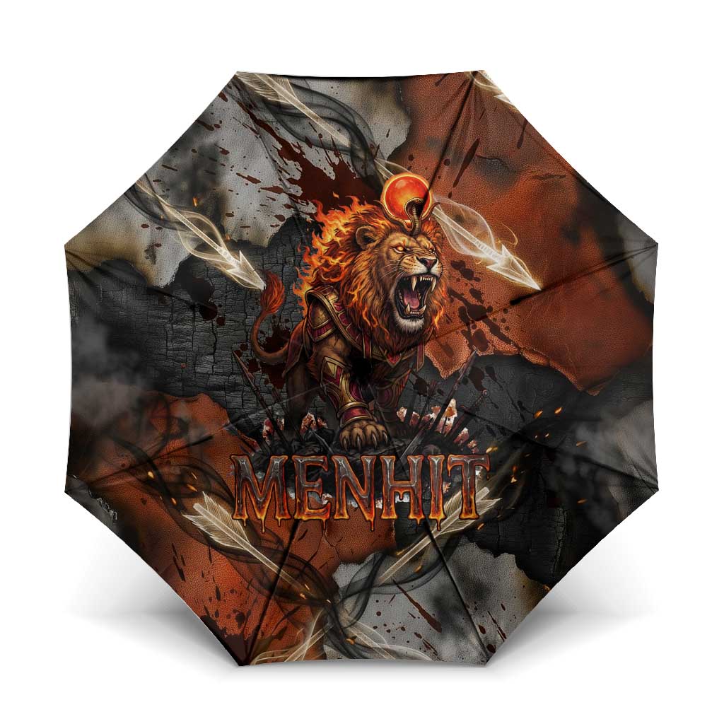 Menhit Egyptian Umbrella Warrior Goddess Fiery Lion Eye Arrows and ...