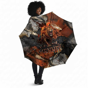 Menhit Egyptian Umbrella Warrior Goddess Fiery Lion Eye Arrows and Blood Battle
