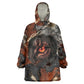 Menhit Egyptian Wearable Blanket Hoodie Warrior Goddess Fiery Lion Eye Arrows and Blood Battle