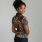 Menhit Egyptian Women Polo Shirt Warrior Goddess Fiery Lion Eye Arrows and Blood Battle