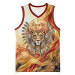 Menhit Basketball Jersey Lioness Warrior Goddess Uraeus Serpent Fire and Feathers Ancient Egyptian