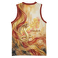 Menhit Basketball Jersey Lioness Warrior Goddess Uraeus Serpent Fire and Feathers Ancient Egyptian