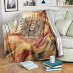 Menhit Blanket Lioness Warrior Goddess Uraeus Serpent Fire and Feathers Ancient Egyptian