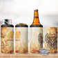 Menhit 4 in 1 Can Cooler Tumbler Lioness Warrior Goddess Uraeus Serpent Fire and Feathers Ancient Egyptian