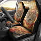 Menhit Car Seat Cover Lioness Warrior Goddess Uraeus Serpent Fire and Feathers Ancient Egyptian