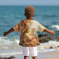 Menhit Kid Hawaiian Shirt Lioness Warrior Goddess Uraeus Serpent Fire and Feathers Ancient Egyptian