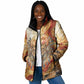 Menhit Padded Jacket Lioness Warrior Goddess Uraeus Serpent Fire and Feathers Ancient Egyptian