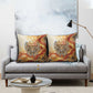 Menhit Pillow Cover Lioness Warrior Goddess Uraeus Serpent Fire and Feathers Ancient Egyptian