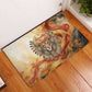 Menhit Rubber Doormat Lioness Warrior Goddess Uraeus Serpent Fire and Feathers Ancient Egyptian