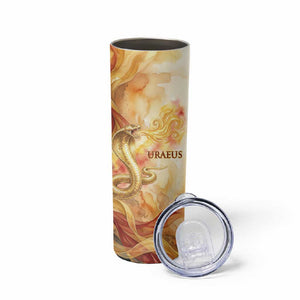 Menhit Skinny Tumbler Lioness Warrior Goddess Uraeus Serpent Fire and Feathers Ancient Egyptian