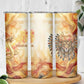 Menhit Skinny Tumbler Lioness Warrior Goddess Uraeus Serpent Fire and Feathers Ancient Egyptian