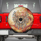 Menhit Spare Tire Cover Lioness Warrior Goddess Uraeus Serpent Fire and Feathers Ancient Egyptian