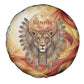 Menhit Spare Tire Cover Lioness Warrior Goddess Uraeus Serpent Fire and Feathers Ancient Egyptian