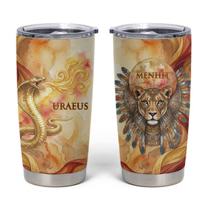 Menhit Tumbler Cup Lioness Warrior Goddess Uraeus Serpent Fire and Feathers Ancient Egyptian