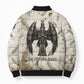 Mut Bomber Puffer Jacket Vulture Queen Egyptian Mother Goddess Wings Feathers
