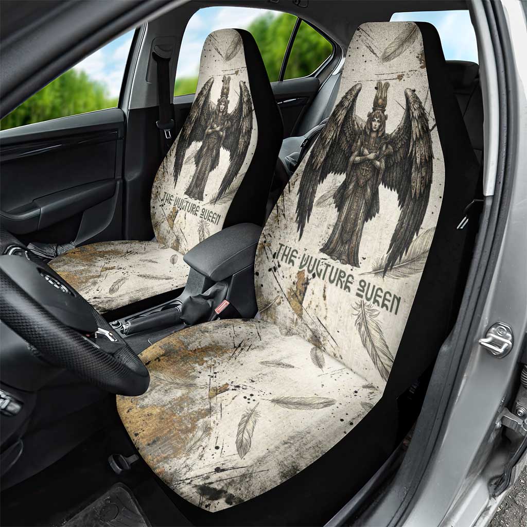 Mut Car Seat Cover Vulture Queen Egyptian Mother Goddess Wings Feathers