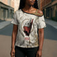 Mut Cross Shoulder Shirt Vulture Queen Egyptian Mother Goddess Wings Feathers