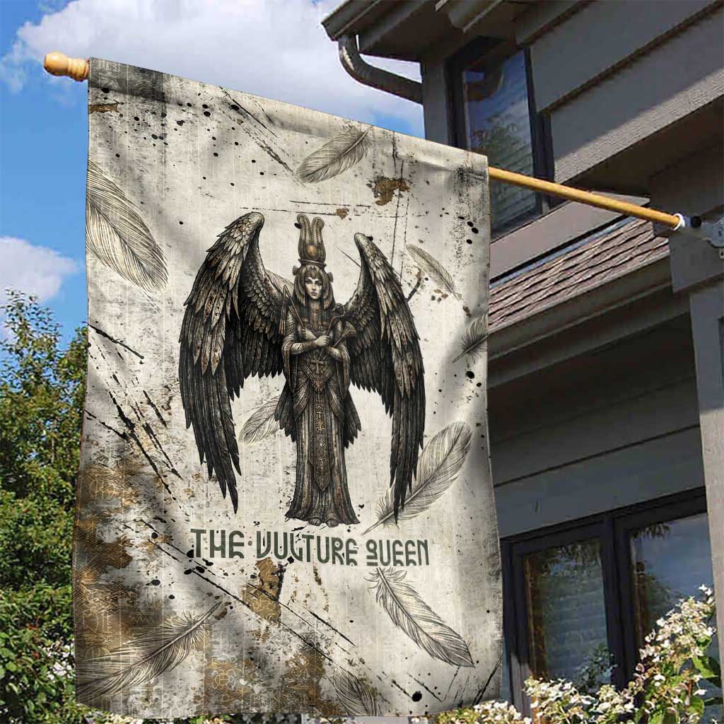 Mut Garden Flag Vulture Queen Egyptian Mother Goddess Wings Feathers