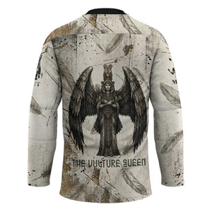 Mut Hockey Jersey Vulture Queen Egyptian Mother Goddess Wings Feathers