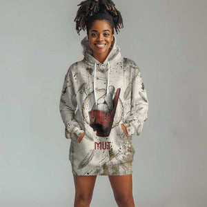 Mut Hoodie Dress Vulture Queen Egyptian Mother Goddess Wings Feathers