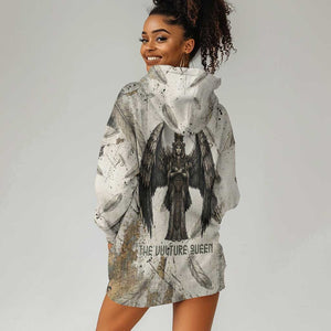 Mut Hoodie Dress Vulture Queen Egyptian Mother Goddess Wings Feathers