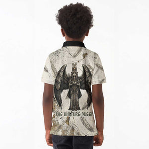 Mut Kid Polo Shirt Vulture Queen Egyptian Mother Goddess Wings Feathers