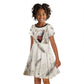 Mut Kid Short Sleeve Dress Vulture Queen Egyptian Mother Goddess Wings Feathers