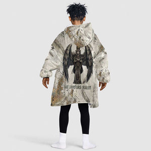 Mut Kid Wearable Blanket Hoodie Vulture Queen Egyptian Mother Goddess Wings Feathers