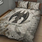 Mut Quilt Bed Set Vulture Queen Egyptian Mother Goddess Wings Feathers