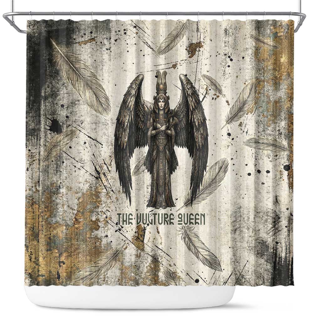 Mut Shower Curtain Vulture Queen Egyptian Mother Goddess Wings Feathers