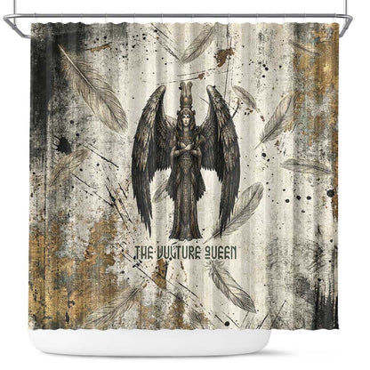 Mut Shower Curtain Vulture Queen Egyptian Mother Goddess Wings Feathers