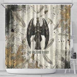 Mut Shower Curtain Vulture Queen Egyptian Mother Goddess Wings Feathers