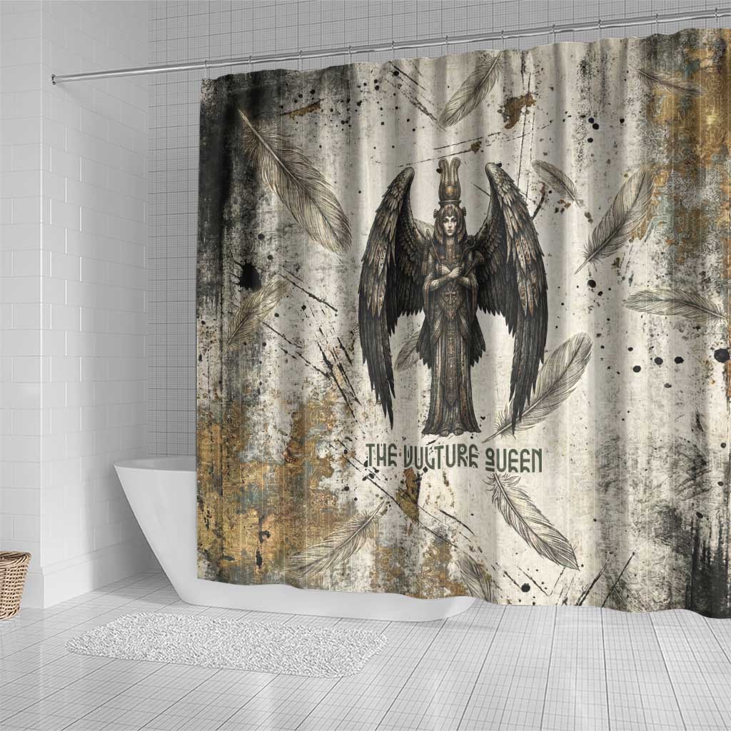Mut Shower Curtain Vulture Queen Egyptian Mother Goddess Wings Feathers