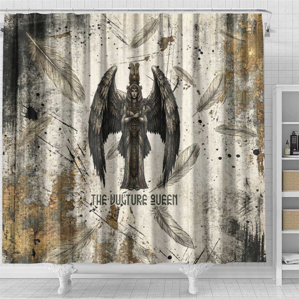 Mut Shower Curtain Vulture Queen Egyptian Mother Goddess Wings Feathers