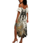 Mut Summer Maxi Dress Vulture Queen Egyptian Mother Goddess Wings Feathers