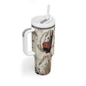 Mut Tumbler With Handle Vulture Queen Egyptian Mother Goddess Wings Feathers
