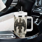 Mut Tumbler With Handle Vulture Queen Egyptian Mother Goddess Wings Feathers