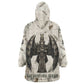 Mut Wearable Blanket Hoodie Vulture Queen Egyptian Mother Goddess Wings Feathers