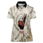Mut Women Polo Shirt Vulture Queen Egyptian Mother Goddess Wings Feathers