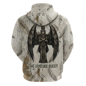 Mut Zip Hoodie Vulture Queen Egyptian Mother Goddess Wings Feathers