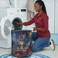 Mut Laundry Basket The Lioness of Thebes Egyptian Goddess Cosmic Crown Adorned Warrior Queen Design