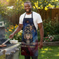 Mut Apron The Lioness of Thebes Egyptian Goddess Cosmic Crown Adorned Warrior Queen Design